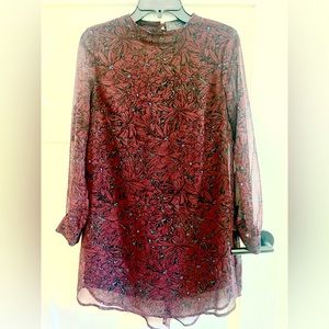 ASTR purple floral dress